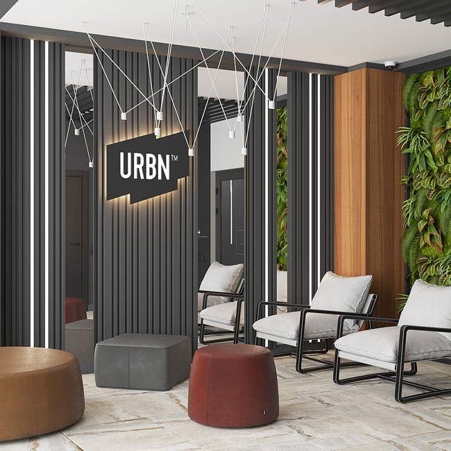 Дизайн интерьера «Общественные пространства ЖК URBN»